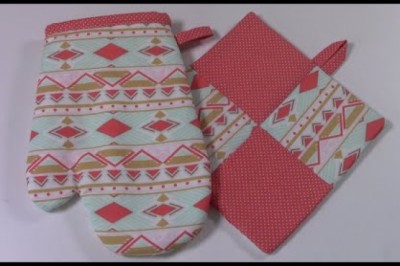 Beginners Oven Mitt and Pot Holder Set