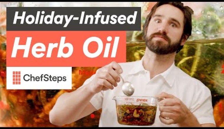 Thanksgiving Flavor in a Bottle: How to Make Herb-Infused Oil