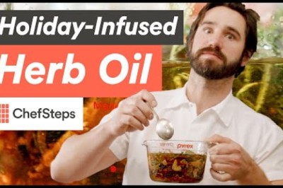 Thanksgiving Flavor in a Bottle: How to Make Herb-Infused Oil