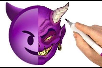 Turning Random Emoji's into Detailed Drawings! ep. 1