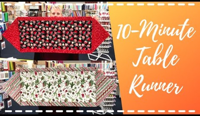 How to Make A Table Runner In 10 Minutes