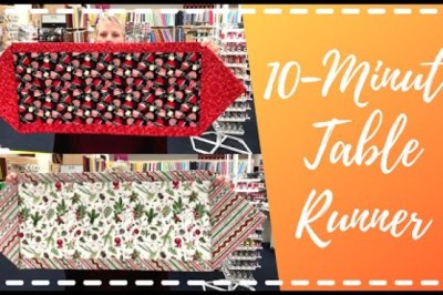 How to Make A Table Runner In 10 Minutes