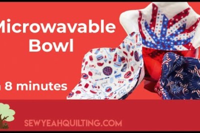 How to Make A Microwaveable Bowl Cozy!