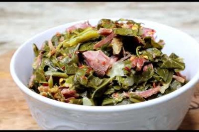 Southern Collard Greens With Smoked Turkey leg