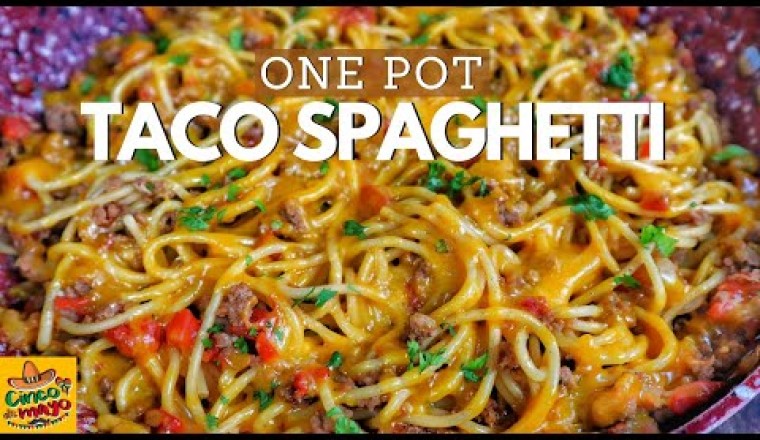 One Pot Taco Spaghetti