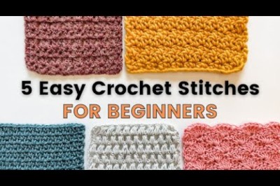 5 Crochet Stitches For Beginners