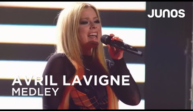 Avril Lavigne performs her medley of hits