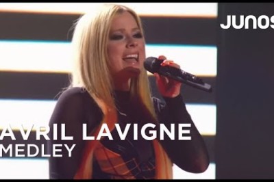 Avril Lavigne performs her medley of hits