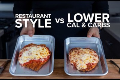 Lower Calorie, Lower Carb Chicken Parm that still tastes good.