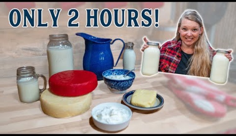 How She Makes All Her Dairy in 2 Hours!