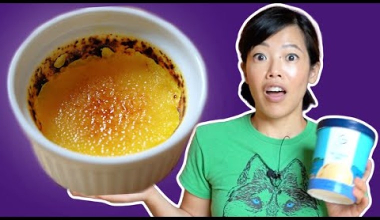 Magic 3-Ingredient Ice Cream Crème Brûlée