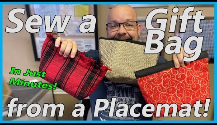Create a Gift Bag from a Standard Placemat in Minutes!
