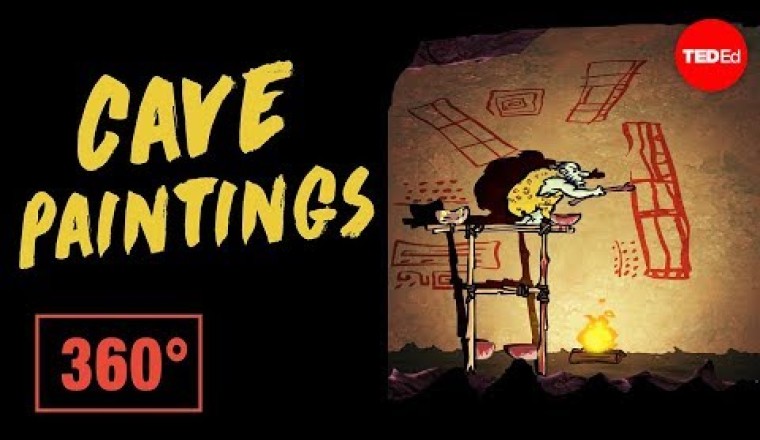 Explore cave paintings in this 360° animated cave