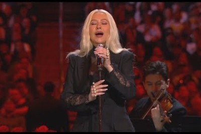 Christina Aguilera sings 'Ave Maria' at Kobe and Gia Bryant memorial