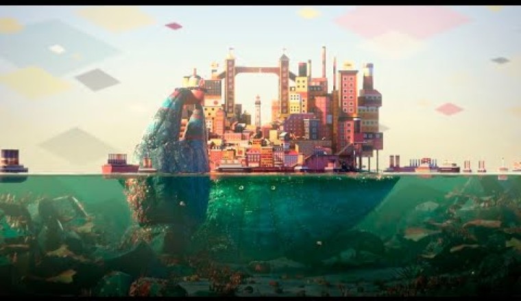 A Giagantic Crab Pretends to Be An Island and Plays With Ships Like His Toys