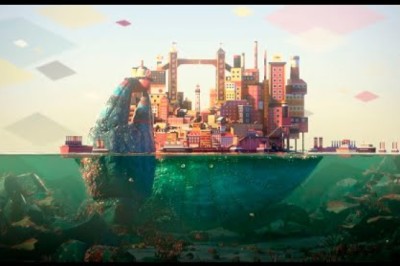A Giagantic Crab Pretends to Be An Island and Plays With Ships Like His Toys