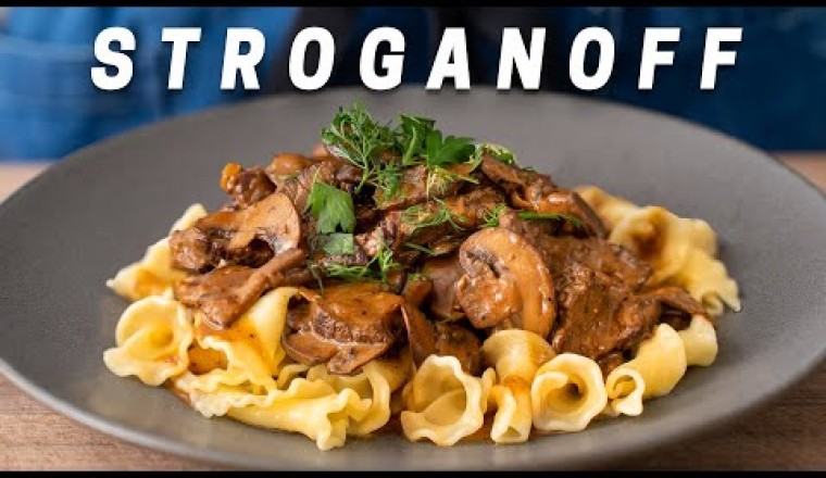 Classic Comforting Beef Stroganoff with Buttered Noodles