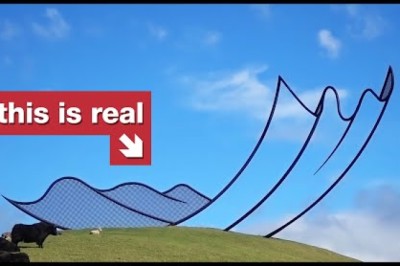 The sculpture that looks like a real-life cartoon