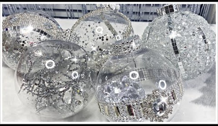 5 DIY Dollar Tree Glam Christmas Tree Ornaments
