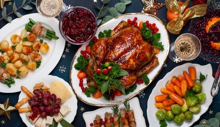 What is the favorite meat for Americans at Christmas?