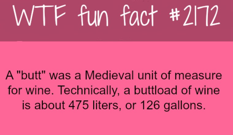 A "Butt" of wine?