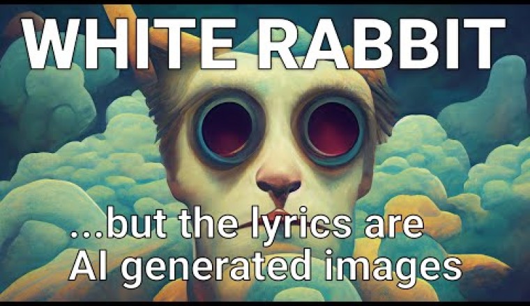 AI Generated White Rabbit