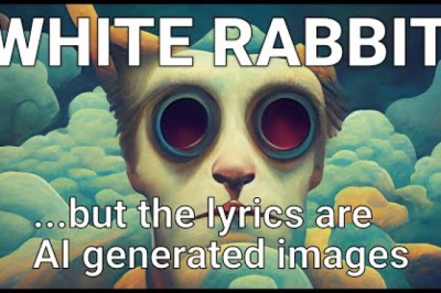 AI Generated White Rabbit