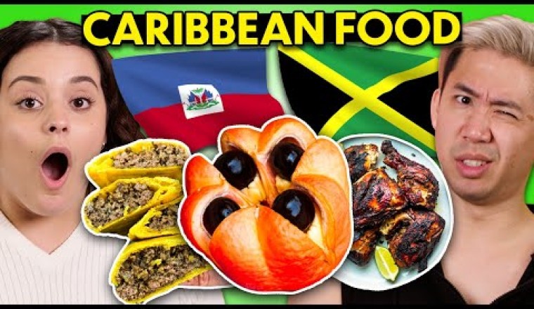 Americans Try Caribbean Street Food For The First Time!