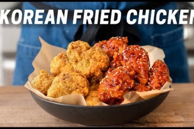 Super Crispy Korean Fried Chicken (Original and Spicy Gochujang)