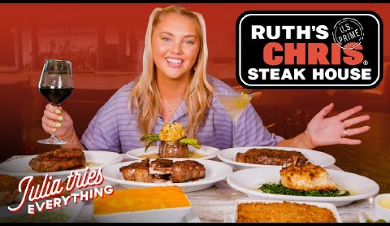 Trying 29 Of The Most Popular Dishes From Ruth's Chris Steak House