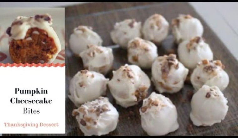 Pumpkin Cheesecake Bites