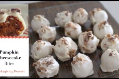 Pumpkin Cheesecake Bites