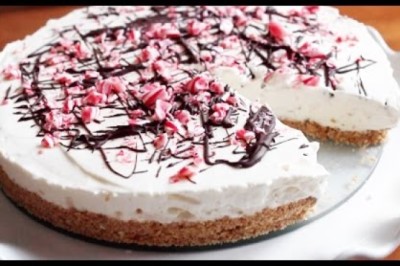 No Bake Peppermint Cheesecake