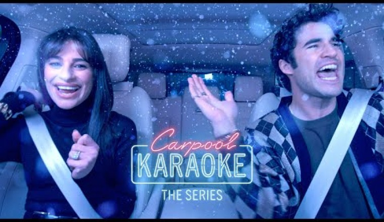 Lea Michele and Darren Criss Christmas Caroling