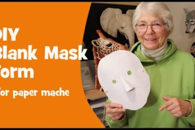 Blank Mask Form For Paper Mache