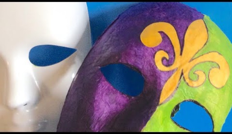 Paper Mache Mardi Gras Mask