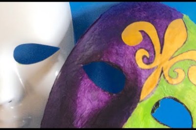 Paper Mache Mardi Gras Mask