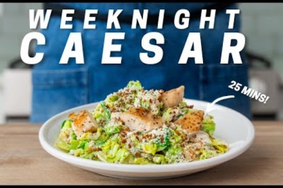 25 Minute Chicken Caesar Salad