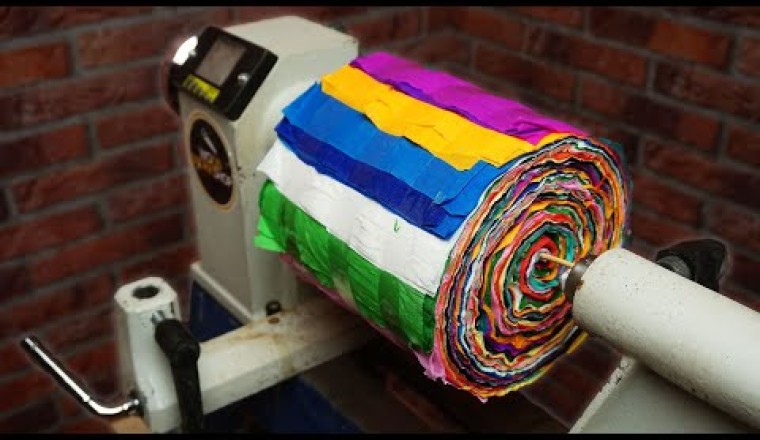 Turning Crepe Paper (Starry Night)