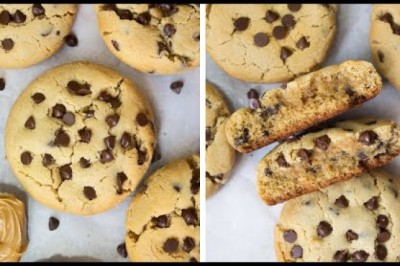 5 Ingredient Peanut Butter Chocolate Chip Cookies