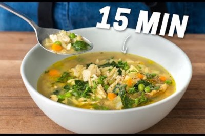 Speed Scratch Chicken Soup That ANYONE Can Make in 15 Minutes