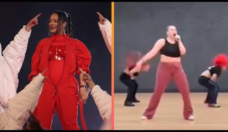 Inside Rihanna's Super Bowl Rehearsal Choreography!