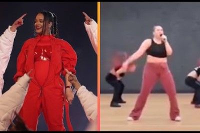 Inside Rihanna's Super Bowl Rehearsal Choreography!