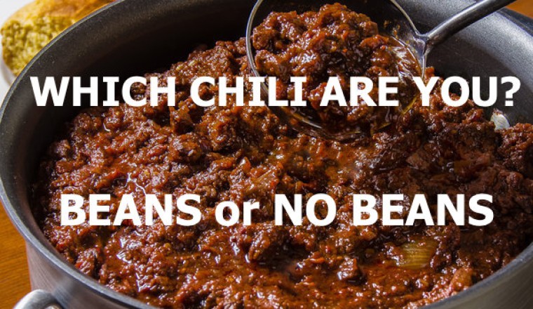 Chili:  Beans vs No Beans