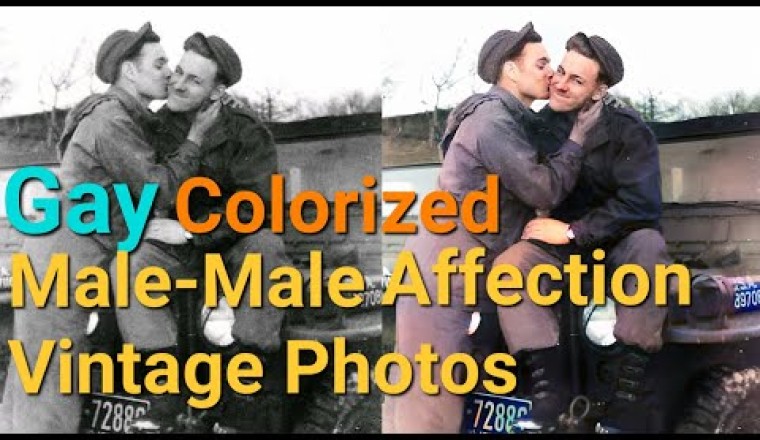 Vintage Photos Of Gay Couples Enhanced and Colorized
