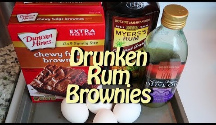 Drunken Rum Brownies