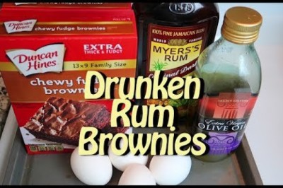 Drunken Rum Brownies