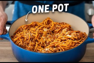The Faster, BETTER Way to make Spaghetti and Meat Sauce (25 Mins!)
