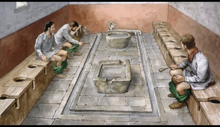 Public Latrines in Ancient Rome