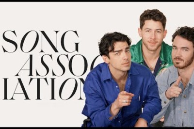 The Jonas Brothers Play A Game of Song Association